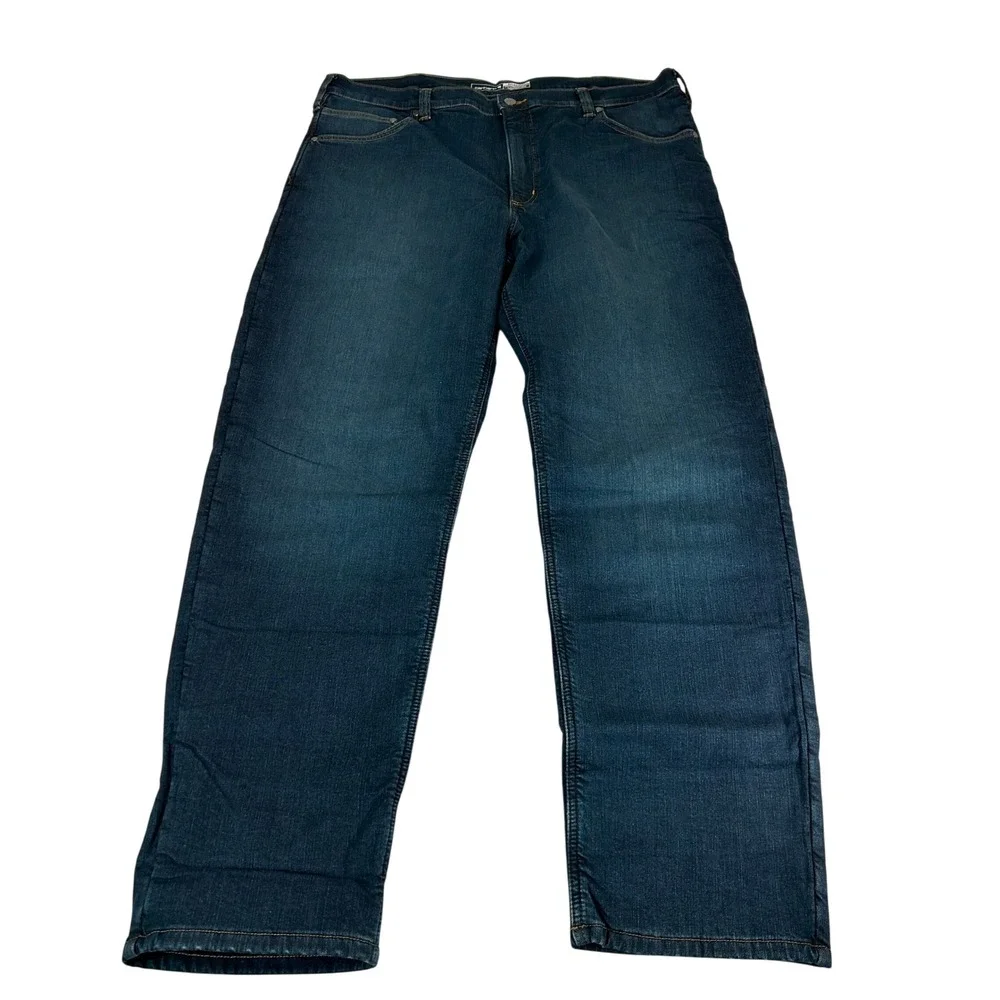 Carhartt Men Blue Rugged Flex Relaxed Fit Fleece Lined Jeans BD4939-M 40x34